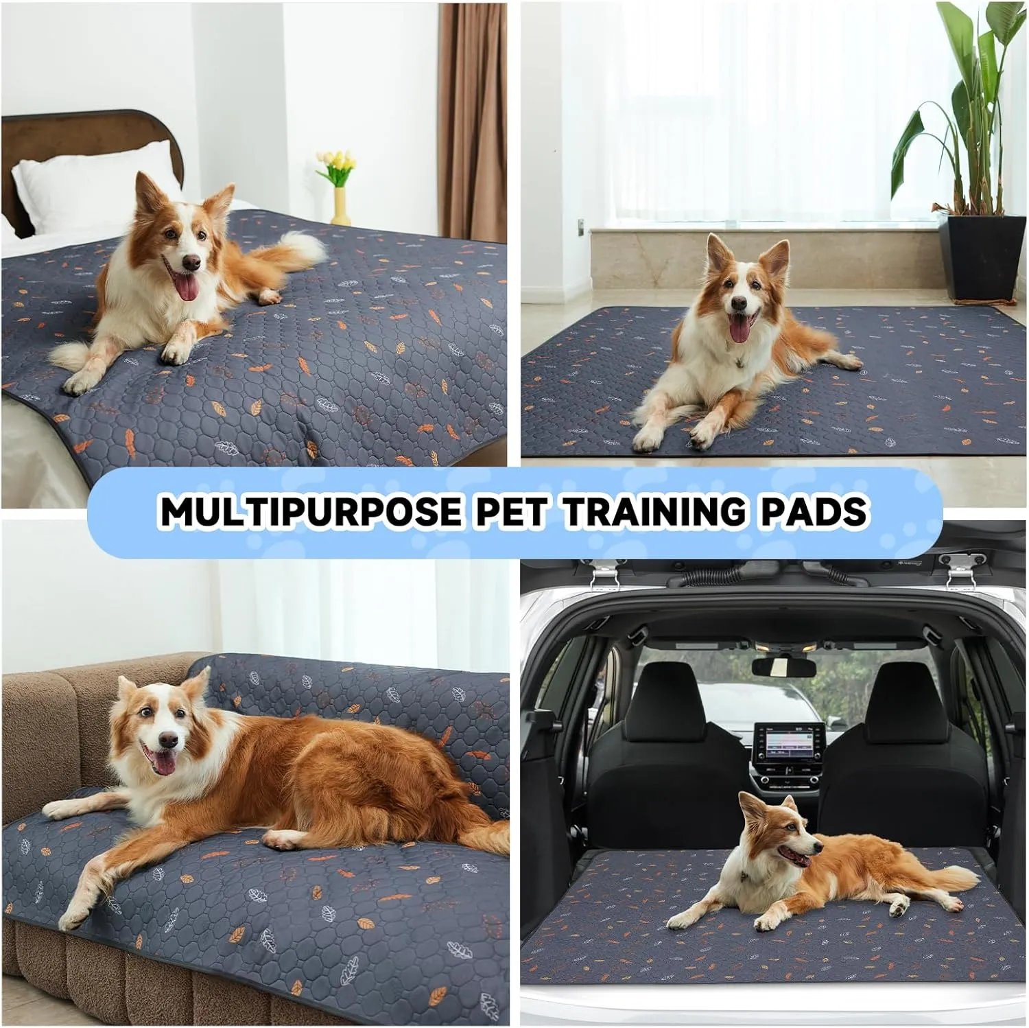 2 Pack Washable Guinea Pig Pee Pads, 24" x 48" Waterproof Reusable Guinea Pig Cage Liners, Absorbent Bedding Training Mat for Small Animal Guinea Pigs Rabbit Bunny Hamster - Pink