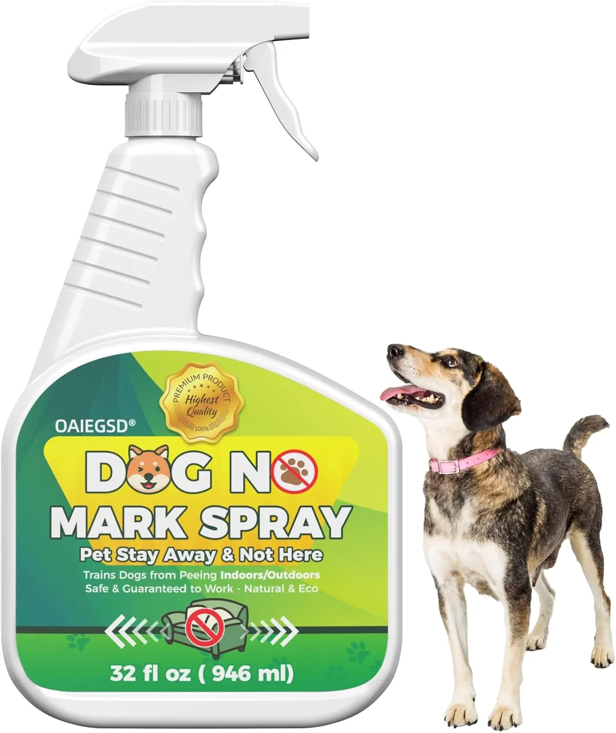 32oz Indoor and Outdoor, No Pee Spray for Dogs Indoor and Outdoor, Trains Pets Not to Pee and Poop, Helps Stop Pets from Marking Repeatedly