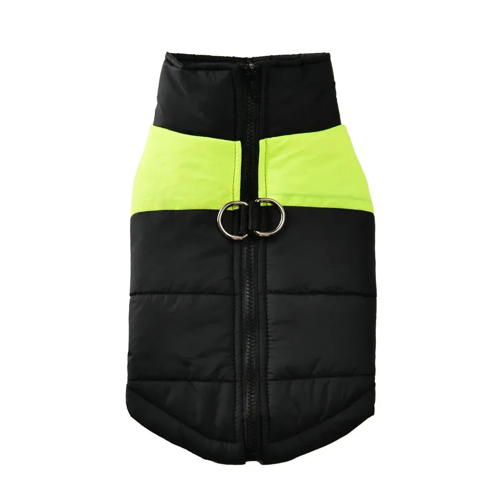 Autumn-Winter Waterproof Dog Jacket with D-Ring