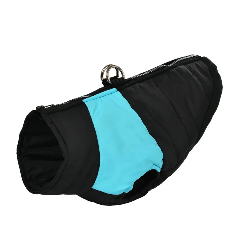 Autumn-Winter Waterproof Dog Jacket with D-Ring