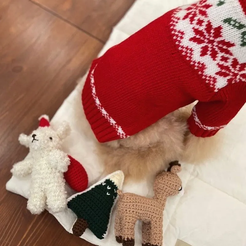 Christmas Knitted Pet Sweater