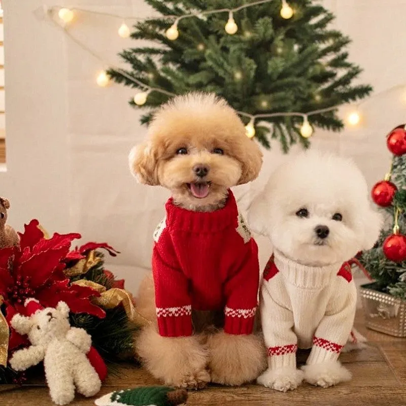 Christmas Knitted Pet Sweater