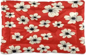 Classic Bloom Print Outdoor Dog Bed for Small Dogs Washable Waterproof Travel Pet Bed Mat Portable Cat Bed with Non-Slip Bottom for Indoor and Sleeping 36 x 24 Inch