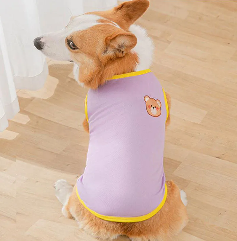 Corgi Pug Bull dog summer thin spring vest