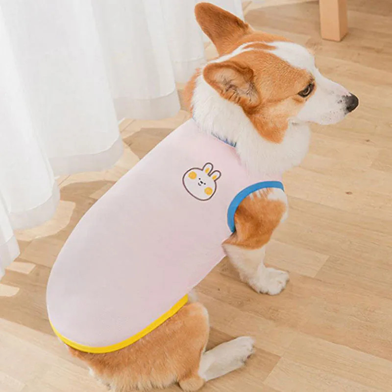 Corgi Pug Bull dog summer thin spring vest