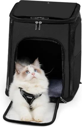 Dog Carrier, Bag Carrier, Cat Travel Soft-Sided Cat Bag Pet Carriers (Black)