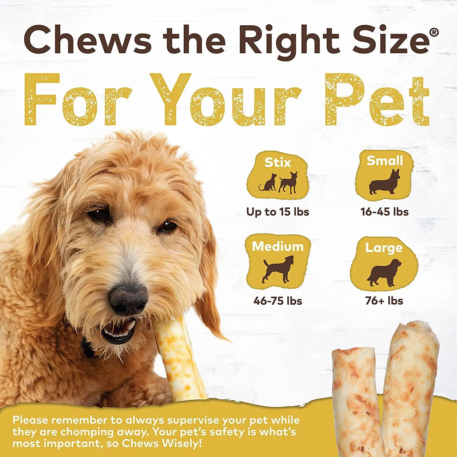 Earth Animal No Hide Peanut Butter Chew Dog & Cat Treats