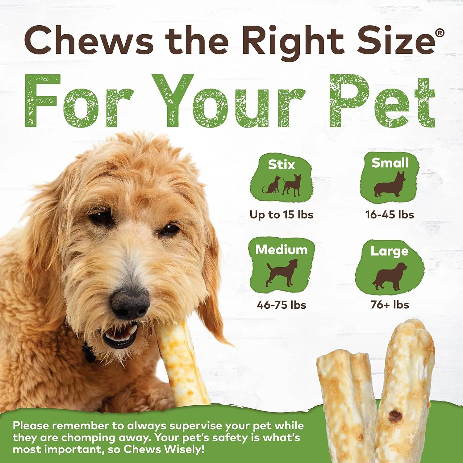 Earth Animal No Hide Pork Chew Dog Treats