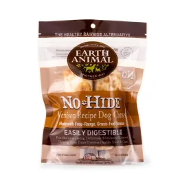 Earth Animal  No Hide Venison Chews Dog Treats