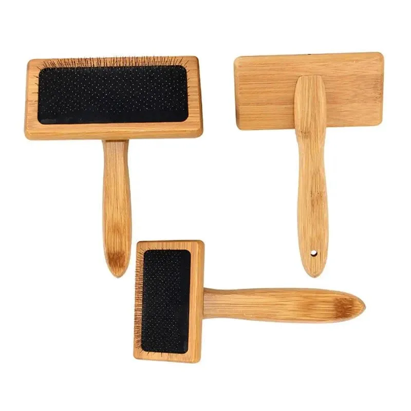 Eco-Friendly Bamboo Pet Grooming Brush