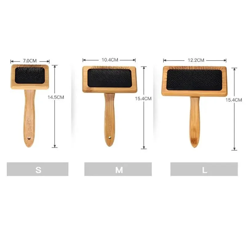 Eco-Friendly Bamboo Pet Grooming Brush