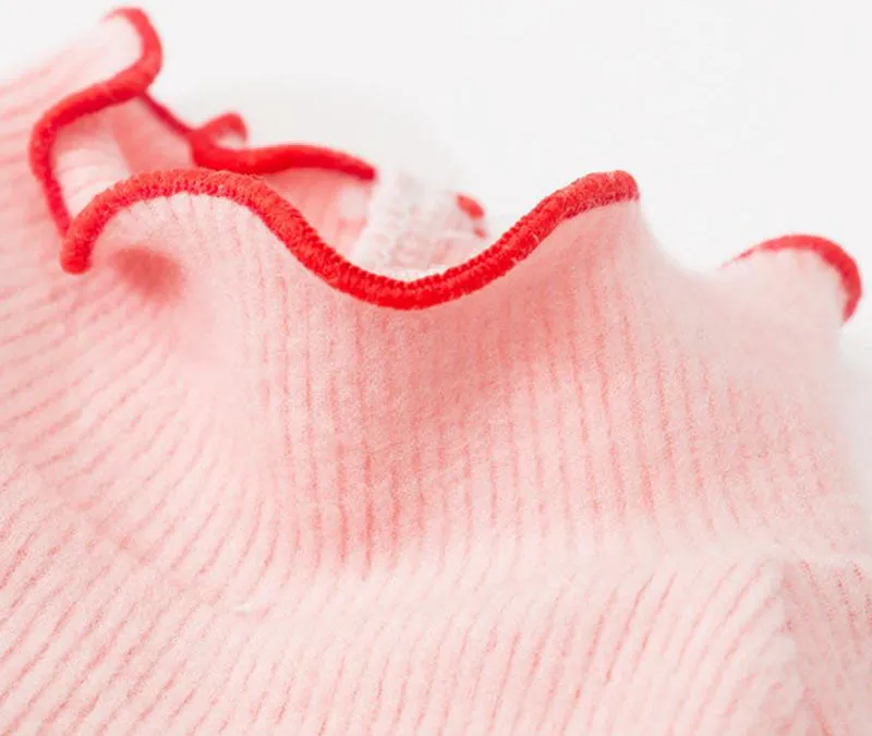 Four seasons solid color breathable strawberry sweater bottoming shirt pet clothes