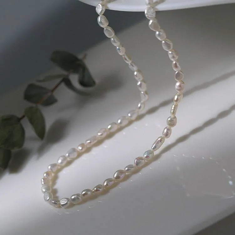 Freshwater Baroque Pearl Beaded Necklace