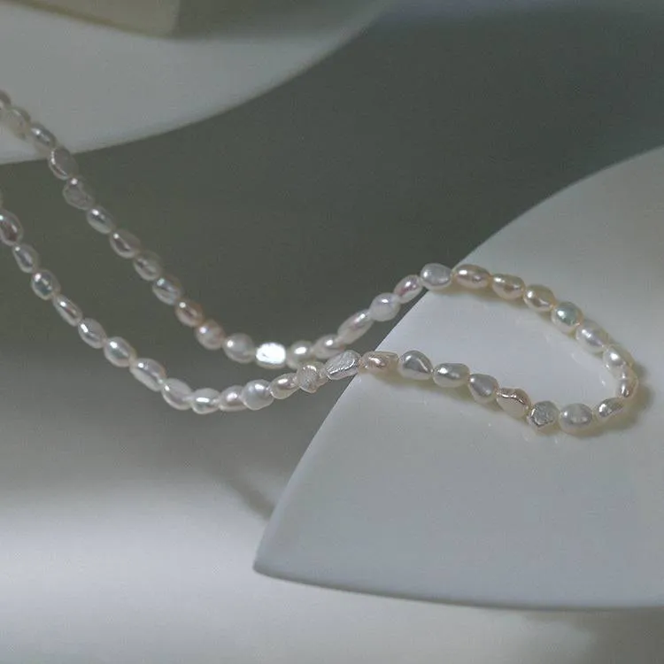 Freshwater Baroque Pearl Beaded Necklace