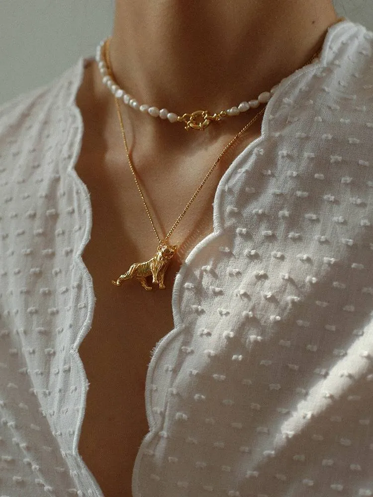 Freshwater Baroque Pearl Beaded Necklace