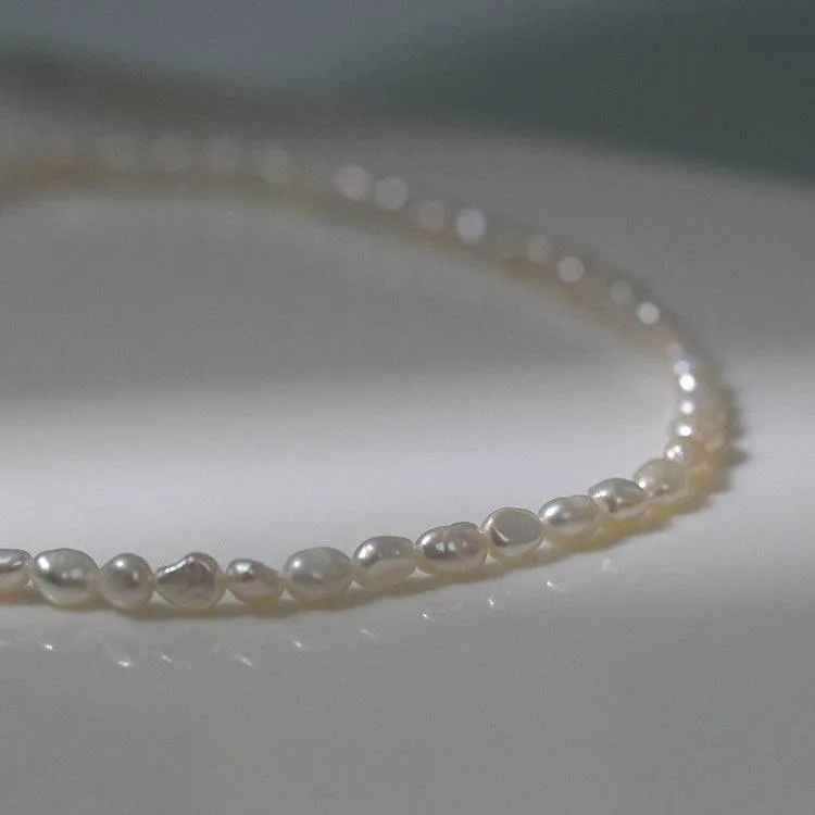 Freshwater Baroque Pearl Beaded Necklace