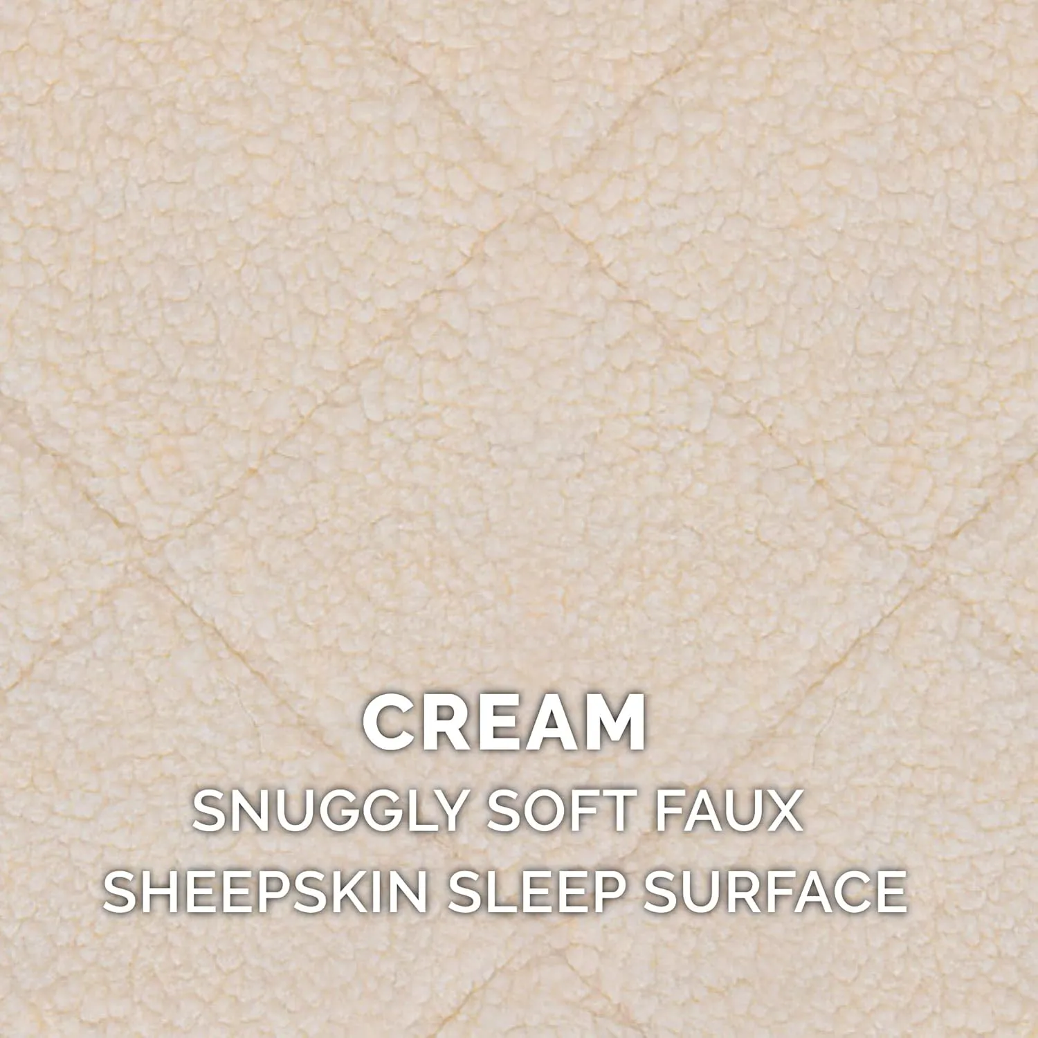Furhaven Dog Bed for Extra Small Dogs & Indoor Cats, 100% Washable, Sized to Fit Crates - Sherpa Fleece Bolster Crate Pad - Cream, Extra Small