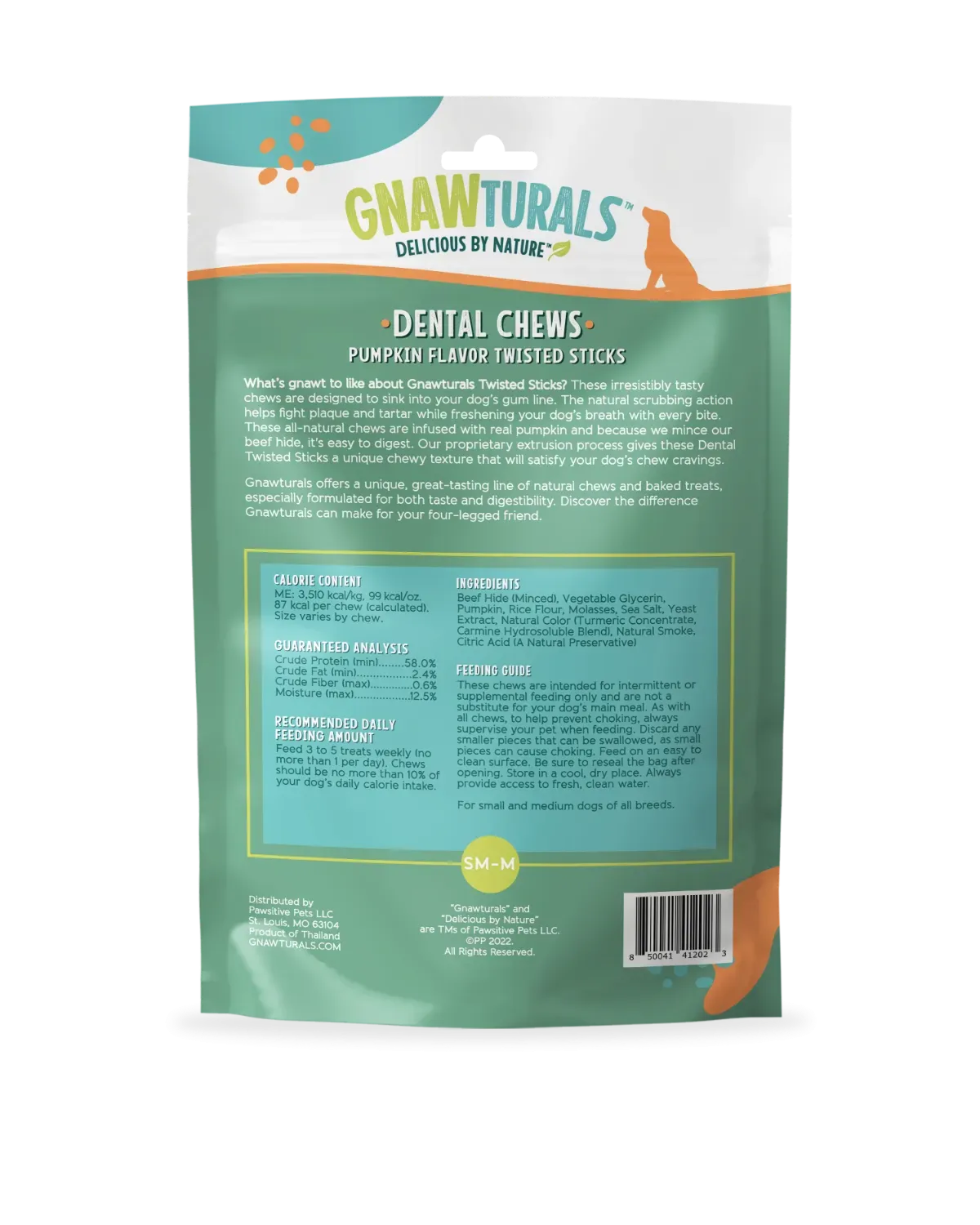 GnawTurals Dental Chews - Pumpkin Flavored