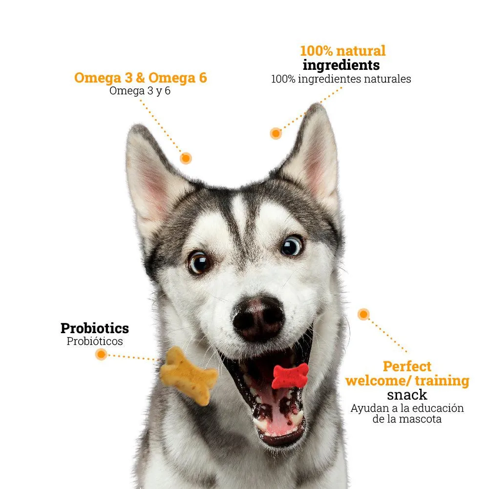 Kanu Pet Soft and Chewy Chicken Dog Treats, 200g, Soft Croquettes, Chicken Flavor, Omega 3 & 6, Probiotics, Eco-Friendly Packaging