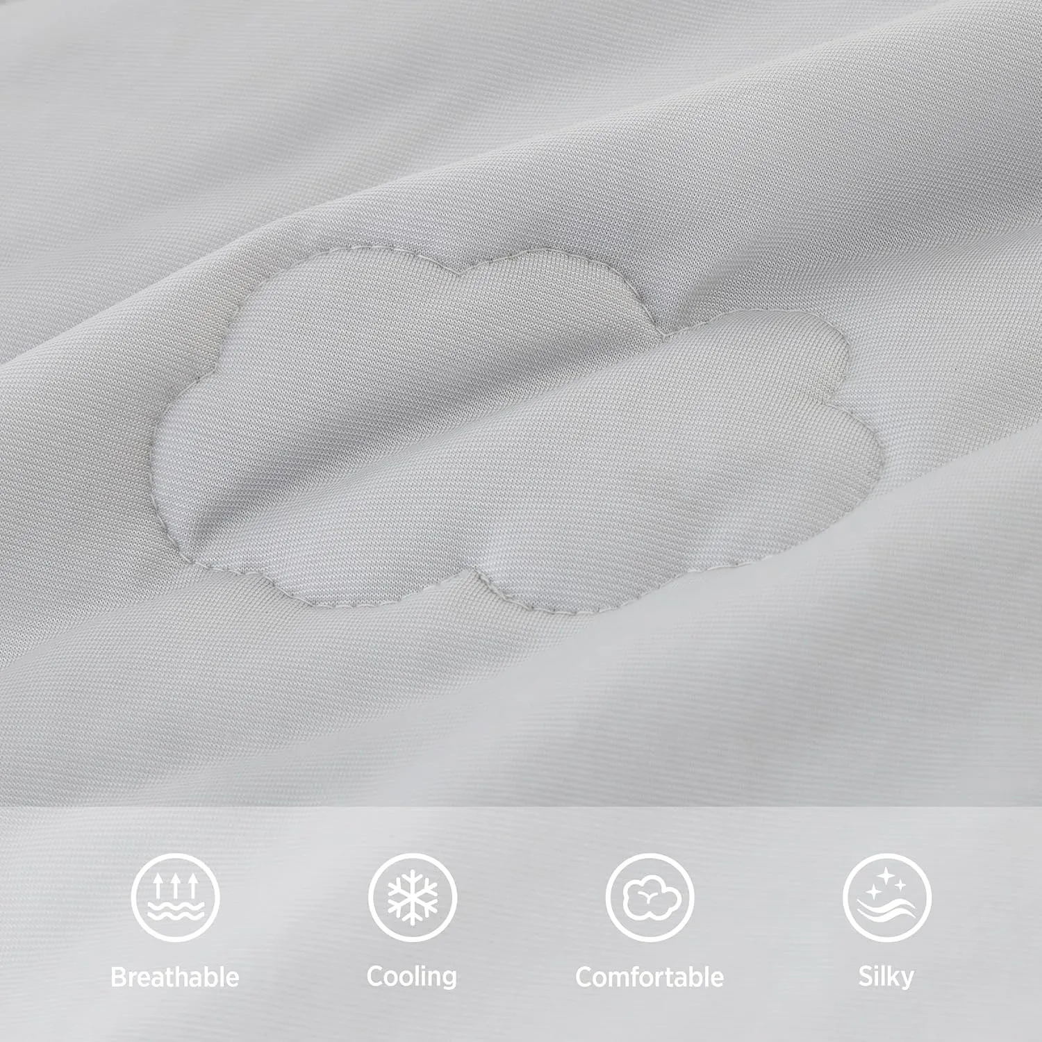 Lesure Premium Cooling Blanket for Small Dogs Washable - Breathable Pet Throw Blanket with Q-MAX>0.4 for SummerSoft Cat Cooling Mat, Furniture Protector Couch SofaGrey, 25x35
