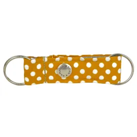 Mustard/White Polka Dot Snappy Keychain - 514
