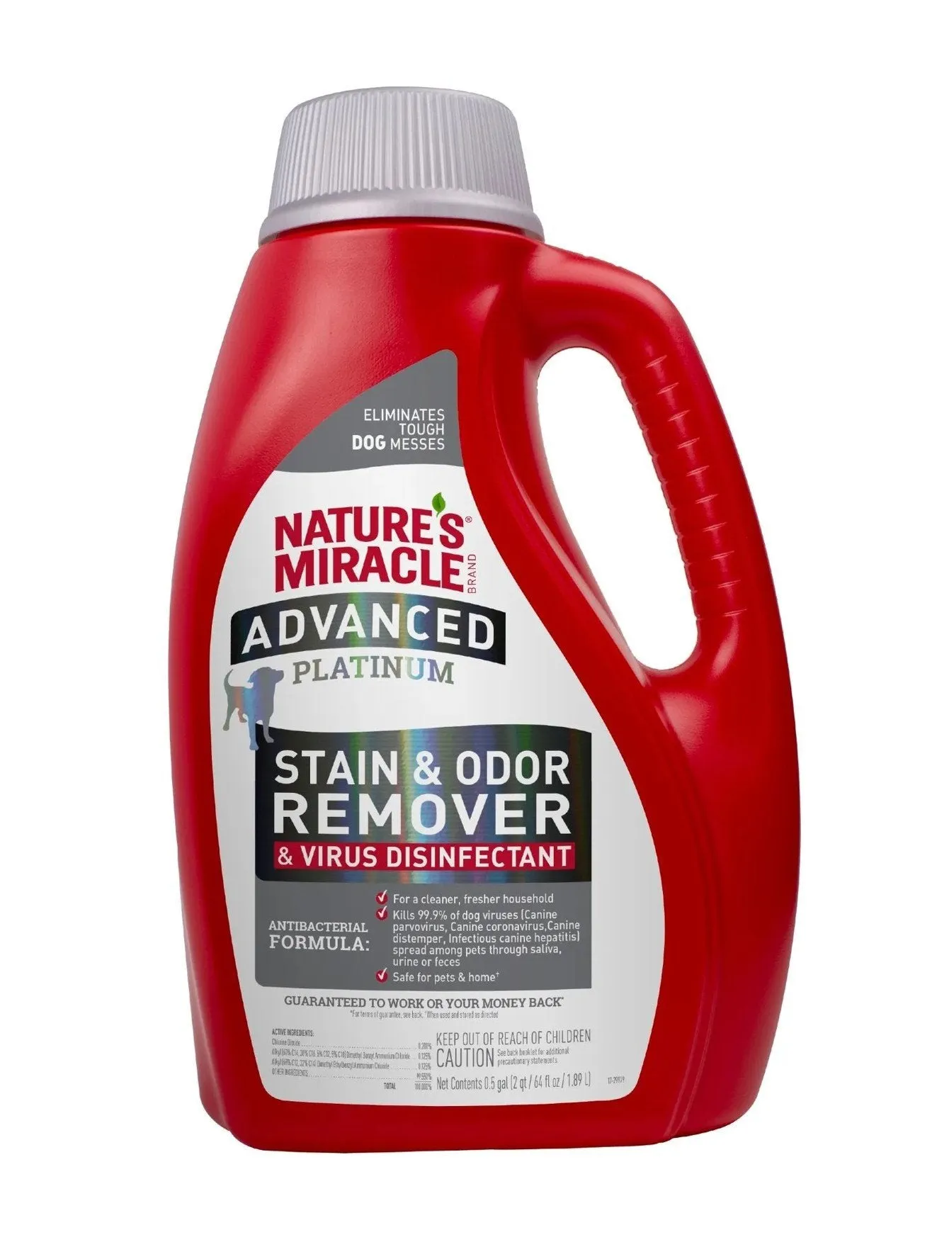 Nature's Miracle Advanced Platinum Stain and Odor Remover & Virus Disinfectant Eliminator Dog Spray