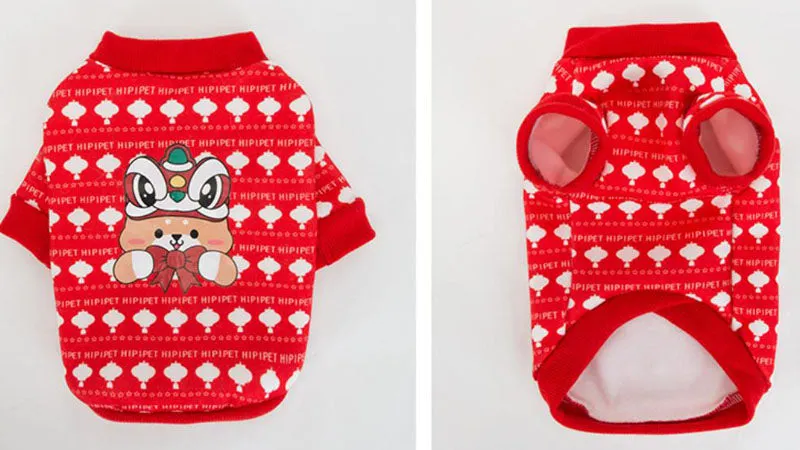 New Year and Festive Two-legged Pet Clothes for Corgi Dachshund Small and Medium-sized Dogs