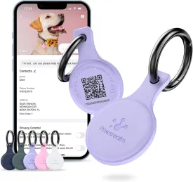 NFC & QR Code Dog Tag, Silicone Silent Cat Tag, Personalized Customized Dog Tag, Modifiable Pet Online Profile, Instant Pet Location Alert Email, Anti-Lost Function (1PCS)