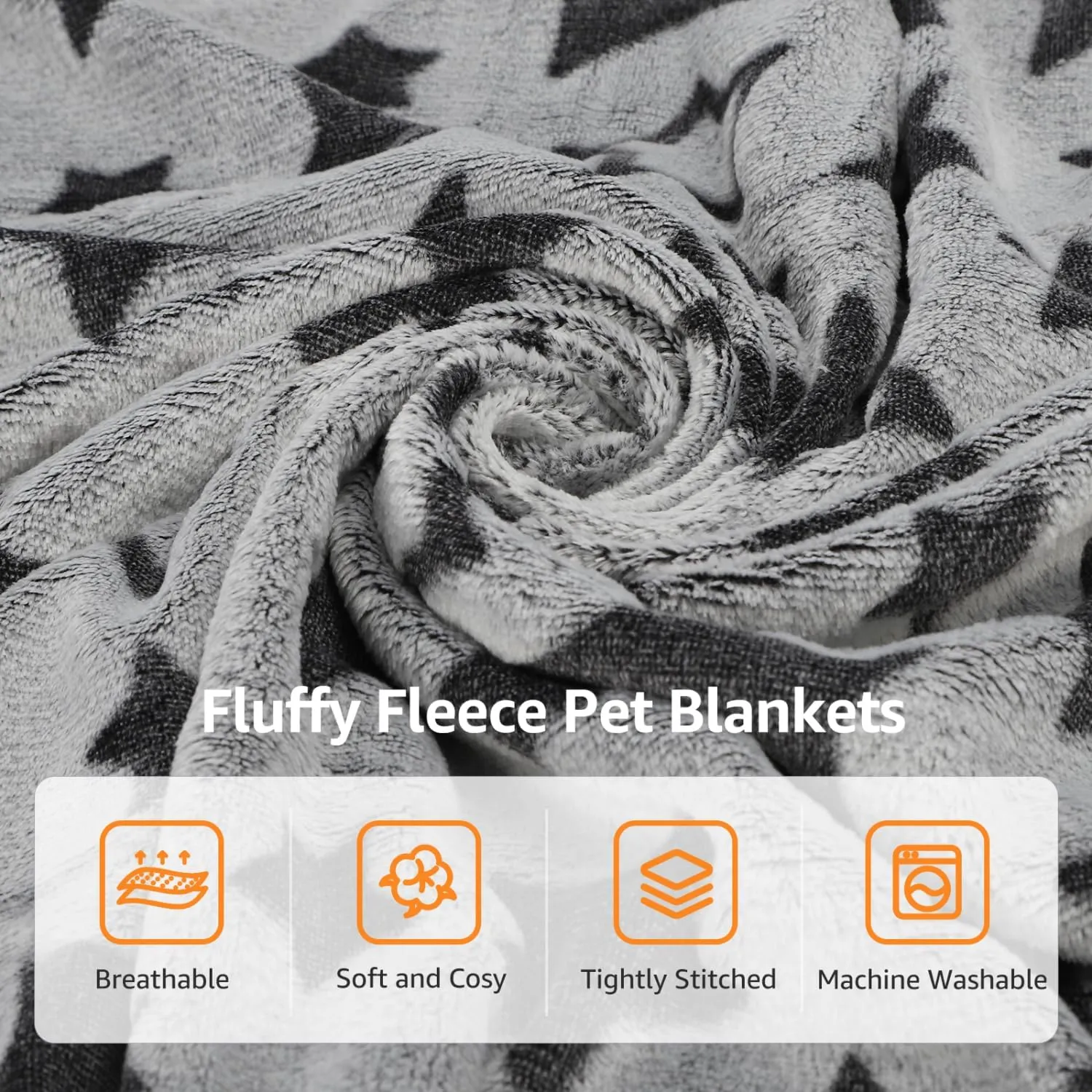 Nobleza Waterproof Dog Cat Blanket, 3PCS Warm Soft Pet Mat Set for Sofa Bed Indoor Sleep Furniture Protector Outdoor Car, Puppy Winter Blanket for Large Medium Small Pet, Reversible Sherpa Fleece