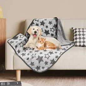 Nobleza Waterproof Dog Cat Blanket, 3PCS Warm Soft Pet Mat Set for Sofa Bed Indoor Sleep Furniture Protector Outdoor Car, Puppy Winter Blanket for Large Medium Small Pet, Reversible Sherpa Fleece