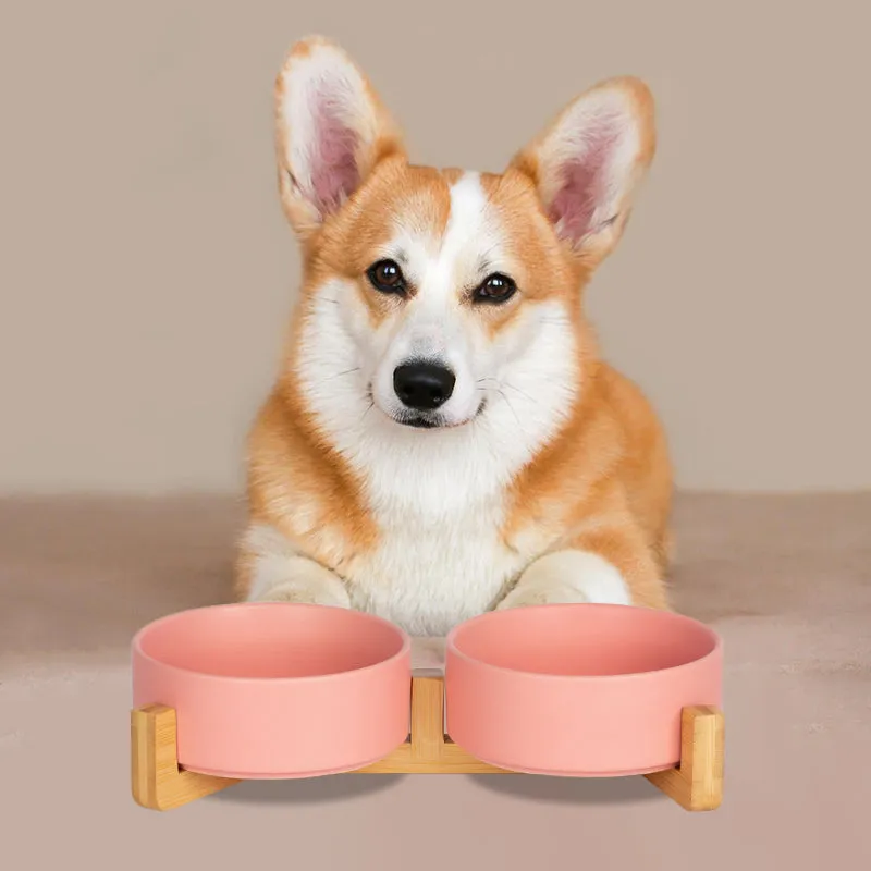Non-Slip Ceramic Pet Bowl Set