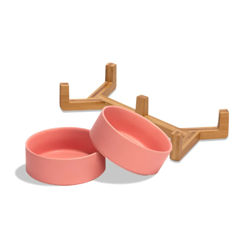Non-Slip Ceramic Pet Bowl Set