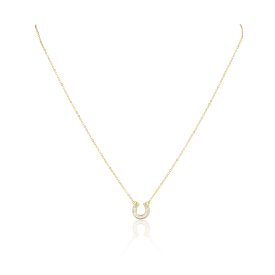 Off To The Races Horseshoe Necklace