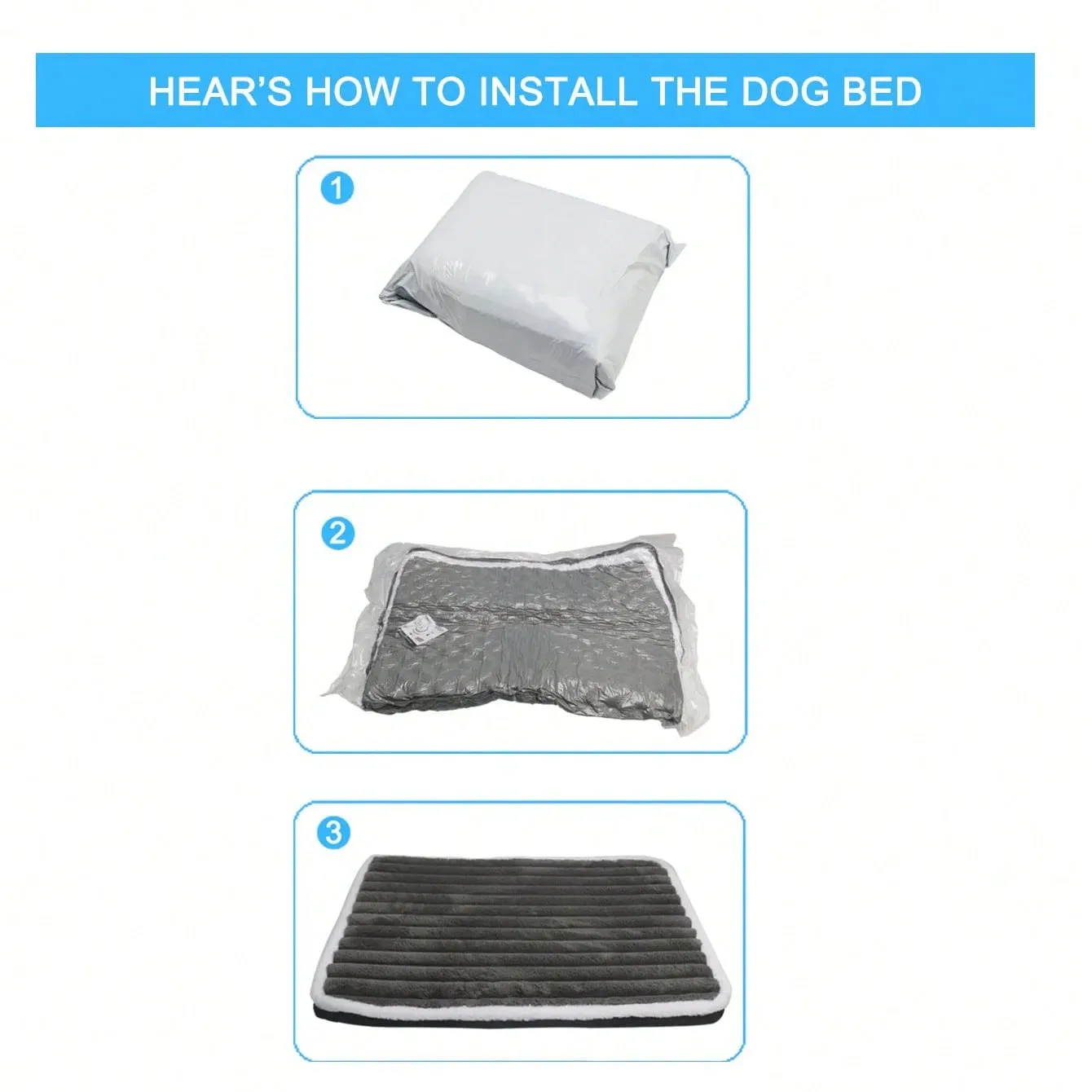 Orthopedic Dog Bed with Removable Washable Cover