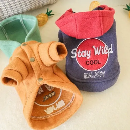 Pet Clothes for Dogs & Cats | Autumn and Winter Small Wild Woolen Coat