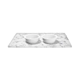 Pet Food Mat Marble