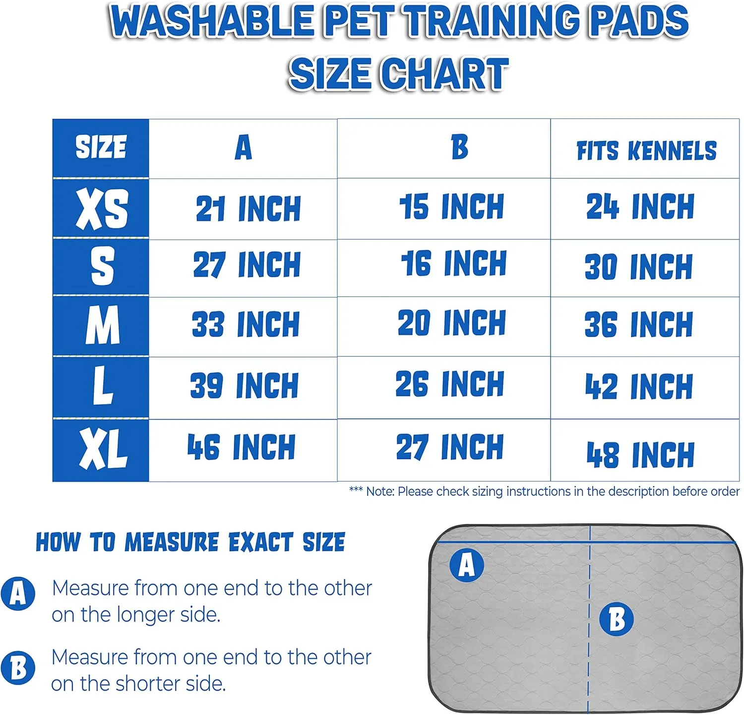 Pet Magasin Highly Absorbent Reusable Washable Pet Training Pads with Waterproof Bottom (Pack of 3) Grey Fit Standard Cage, M 33x20 (3pack)