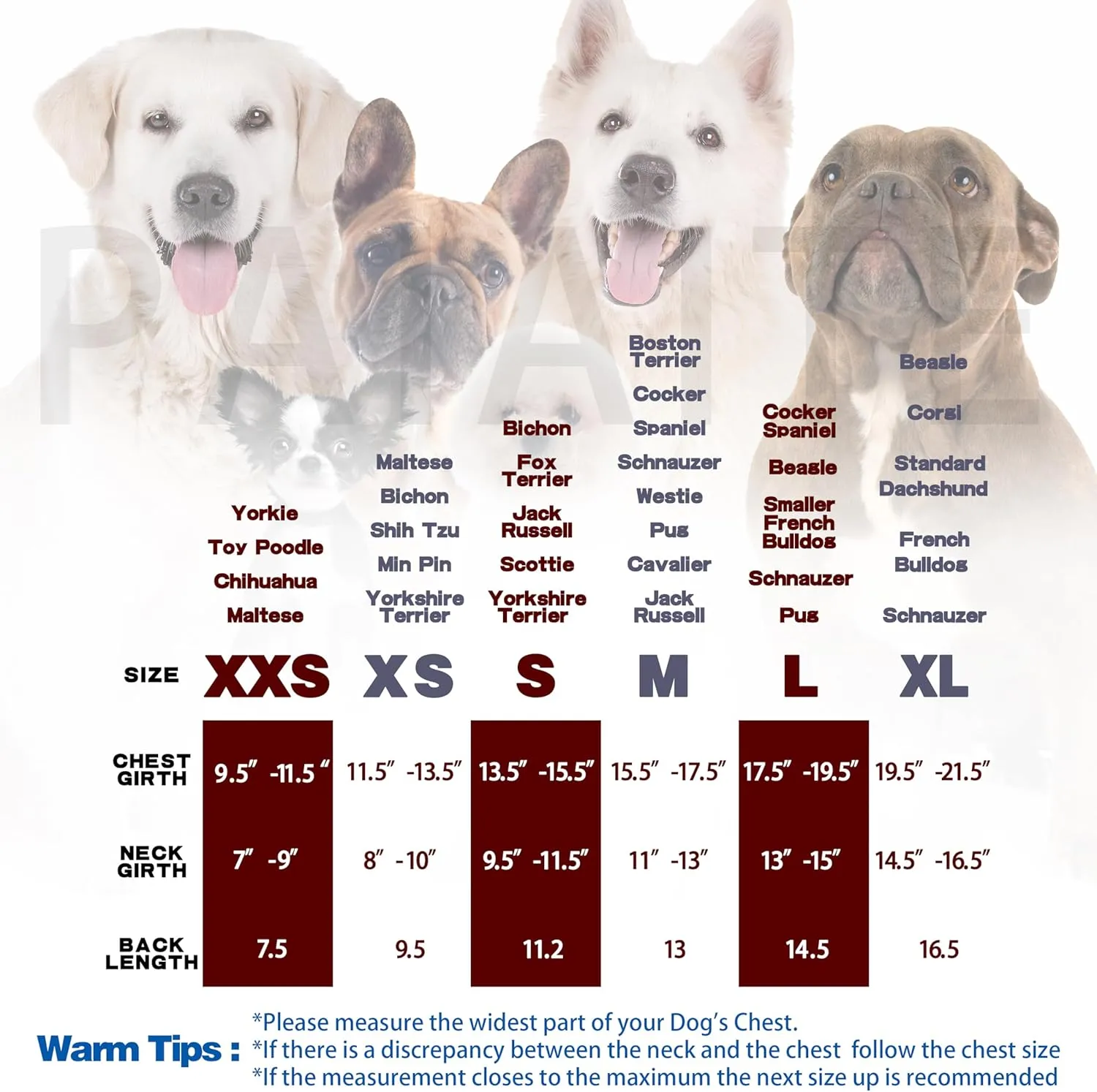 Reversible Warm Dog Coat with Hook and Loop Tape Straps: British-Style Plaid Jacket for Winter, Cozy Cold-Weather Vest for Small, Medium & Large Dogs C Ideal for Snow and Outdoor Adventures Red XXS