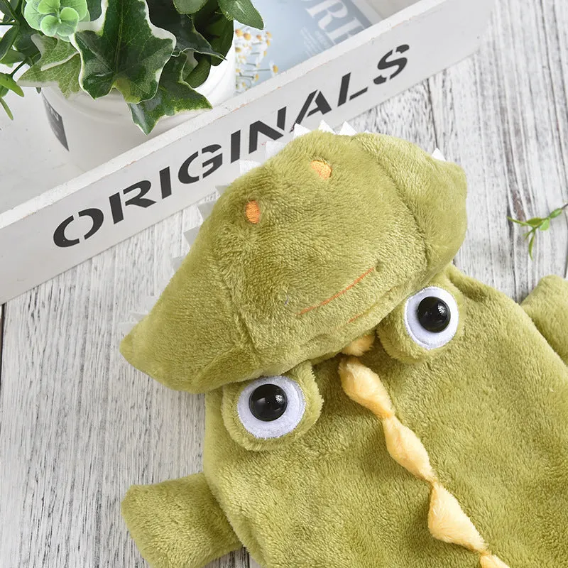 Spot Dog Clothes Funny Transformation Costume Dino | Small Crocodile Dinosaur Warm Outfit for Autumn & Winter | Halloween & Christmas Pet Clothes