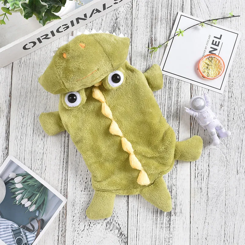 Spot Dog Clothes Funny Transformation Costume Dino | Small Crocodile Dinosaur Warm Outfit for Autumn & Winter | Halloween & Christmas Pet Clothes