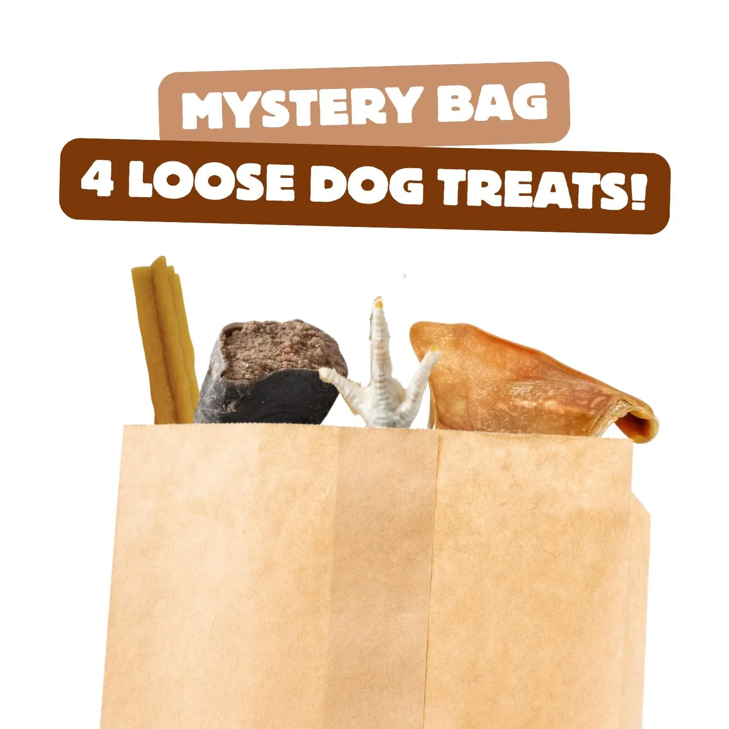 Treat Mystery Bag - 4 Natural Dog Treats