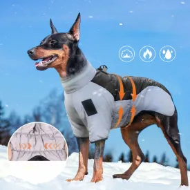 Windproof Dog Jacket New XL-6XL Winter Warm Dog Clothes for Lagre Dogs Reflective Waterproof Big Dog Jacket Coat