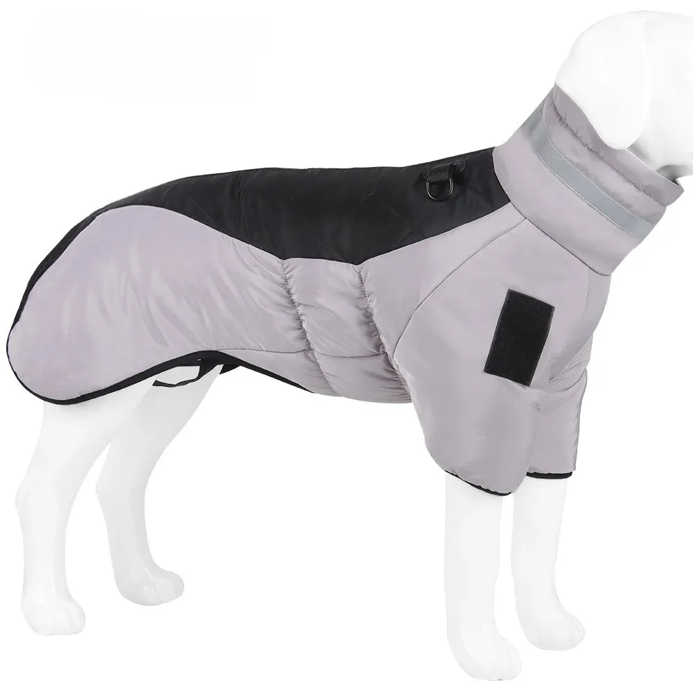 Windproof Dog Jacket New XL-6XL Winter Warm Dog Clothes for Lagre Dogs Reflective Waterproof Big Dog Jacket Coat