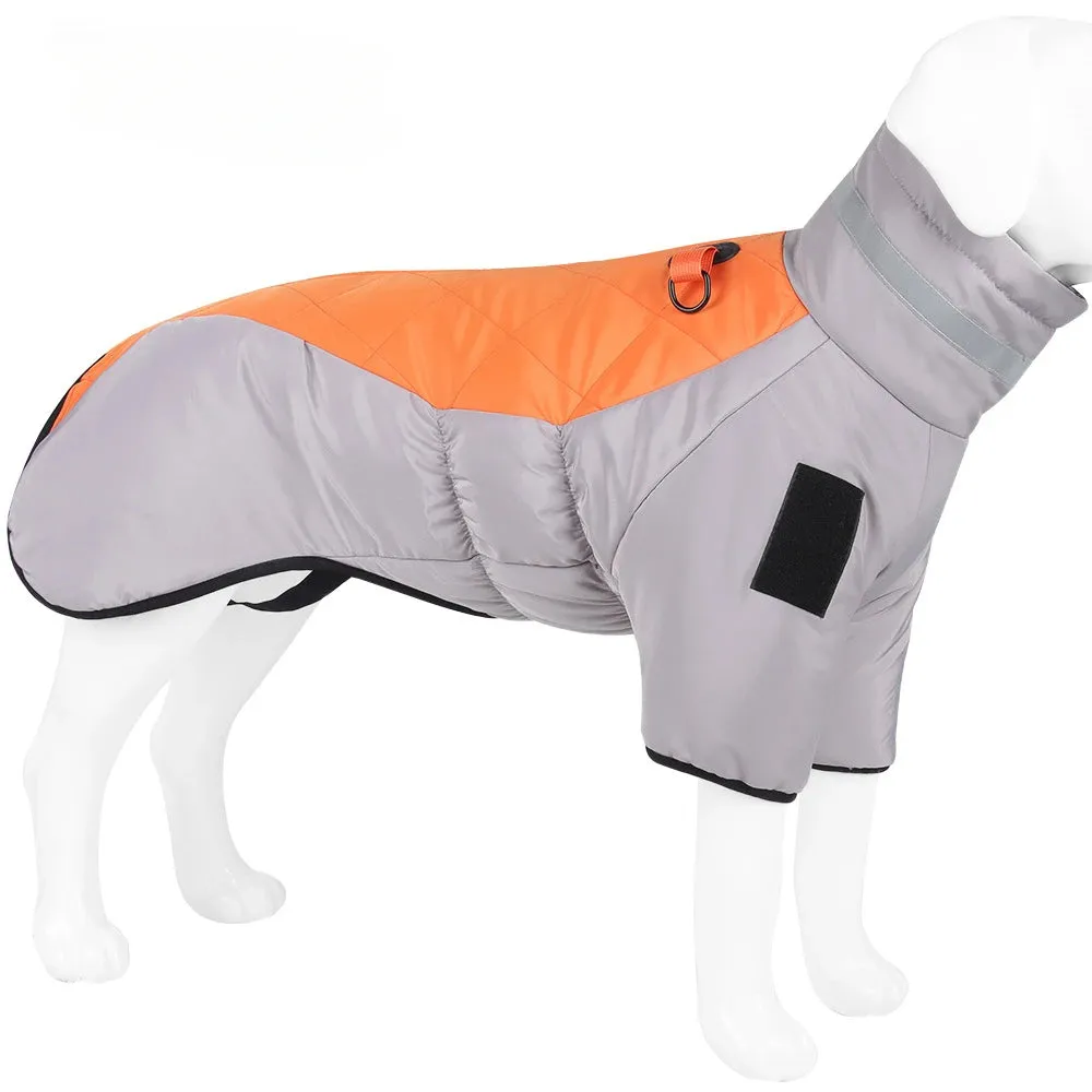 Windproof Dog Jacket New XL-6XL Winter Warm Dog Clothes for Lagre Dogs Reflective Waterproof Big Dog Jacket Coat
