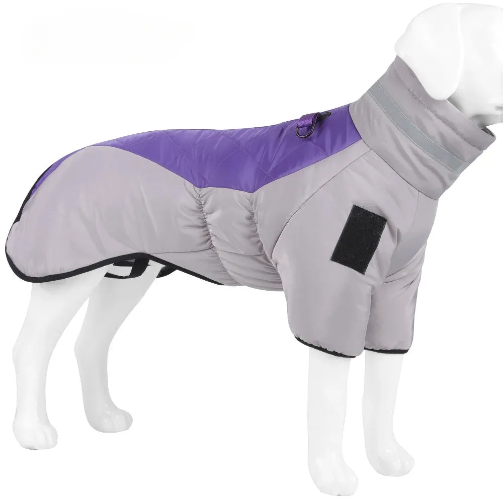 Windproof Dog Jacket New XL-6XL Winter Warm Dog Clothes for Lagre Dogs Reflective Waterproof Big Dog Jacket Coat