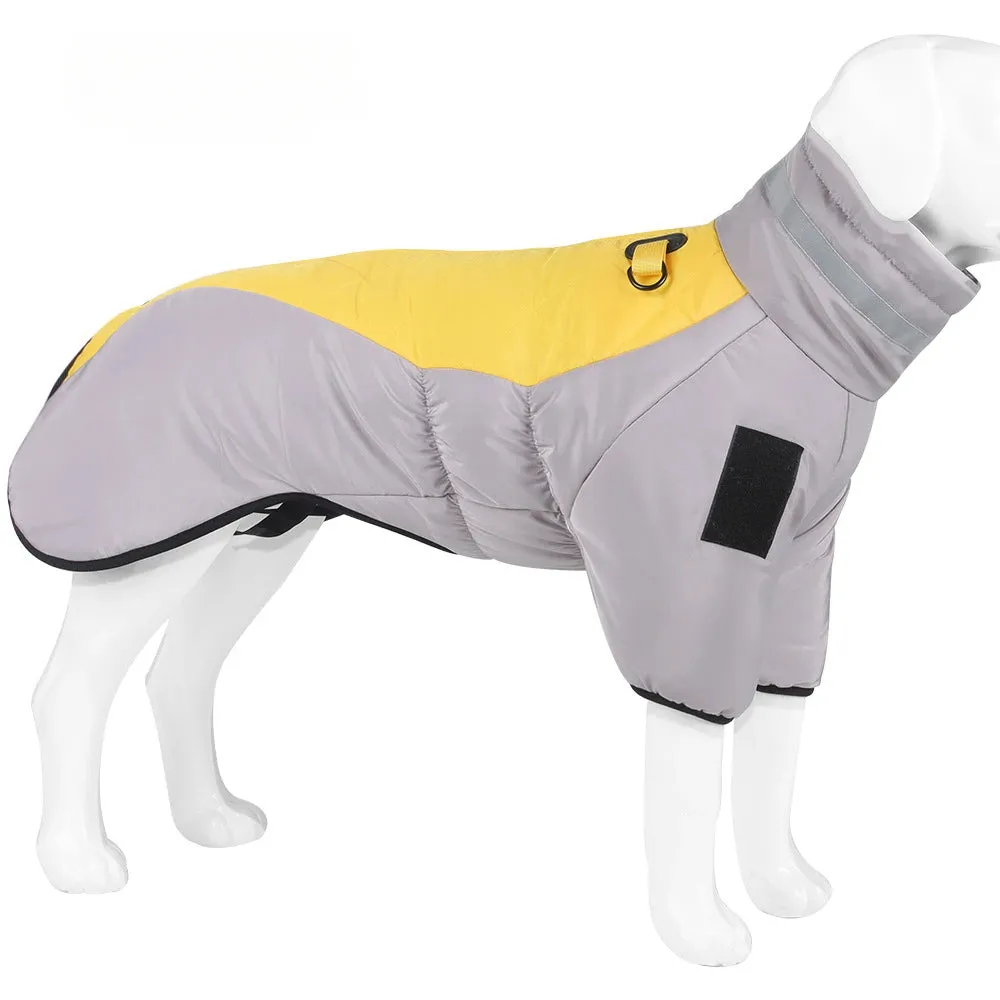 Windproof Dog Jacket New XL-6XL Winter Warm Dog Clothes for Lagre Dogs Reflective Waterproof Big Dog Jacket Coat