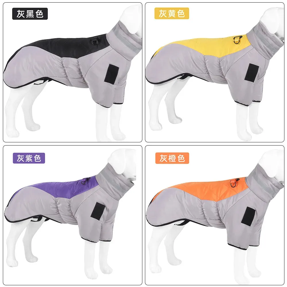 Windproof Dog Jacket New XL-6XL Winter Warm Dog Clothes for Lagre Dogs Reflective Waterproof Big Dog Jacket Coat