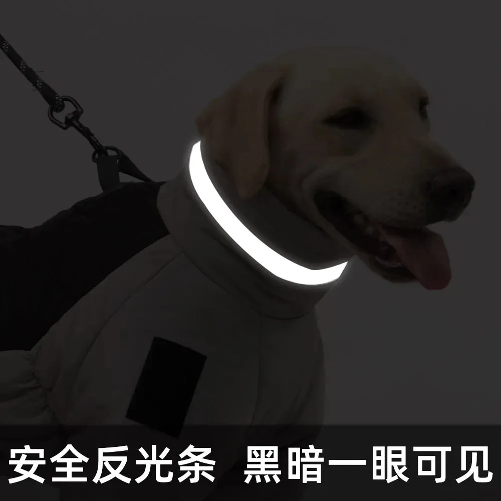 Windproof Dog Jacket New XL-6XL Winter Warm Dog Clothes for Lagre Dogs Reflective Waterproof Big Dog Jacket Coat