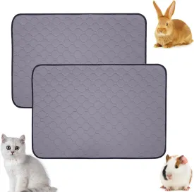 Wontee Guinea Pig Cage Liners Washable Guinea Pig Pee Pads Waterproof Reusable Absorbent Bedding for Small Animals Guinea Pigs Ferrets Rabbits (M: 20" x 28")