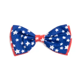 Worthy Dog Red White & Blue Stars Bow Tie